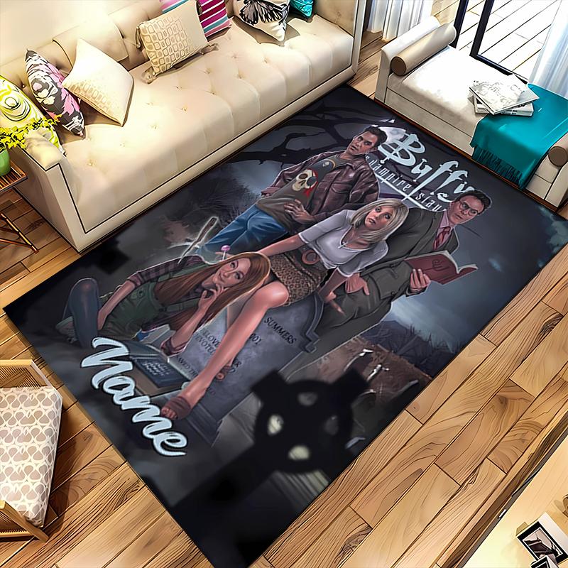 Custom personalization Buffy the Vampire Slayer Area Rug - Perfect For Kitchen, Bathroom,Laundry Room Decor Large Size Available,Gift All Seasons