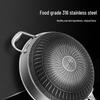 Lilang 316 Stainless Steel Non-stick Induction Wok with Lid