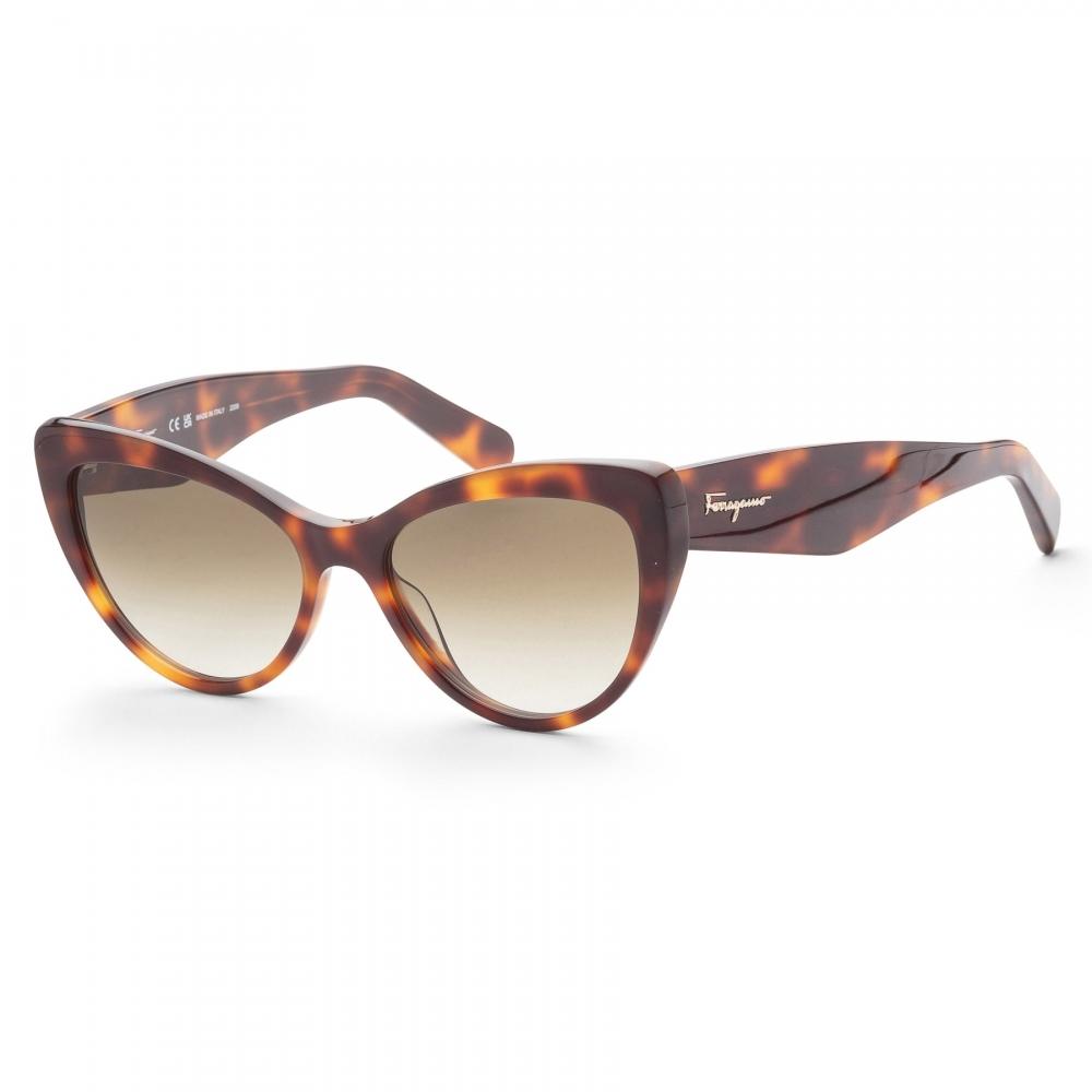 

Salvatore Ferragamo Ferragamo женские SF930S-238 модные черепаховые солнцезащитные очки 56 мм