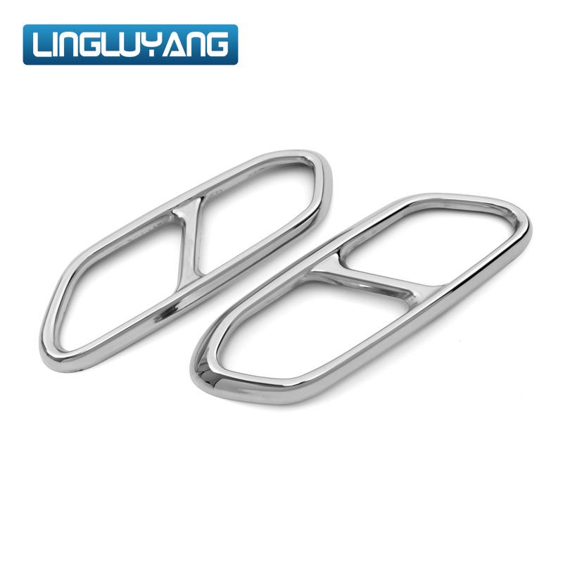 

Car Rear Exhaust Tail Pipe Covers Trim Muffler Stainless steel For VOLVO V90 S90 XC90 XC60 S60 v60 xc40 Accessories 2015-2021 XC90