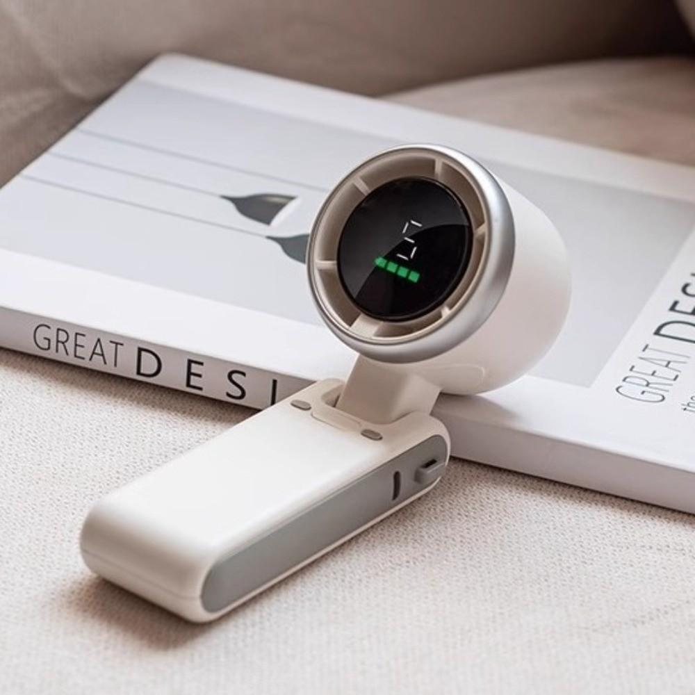 180 Degree Mini Handheld Fan 1200mAh Battery Hanging Neck Fan High Speed Turbo Fan Outdoor