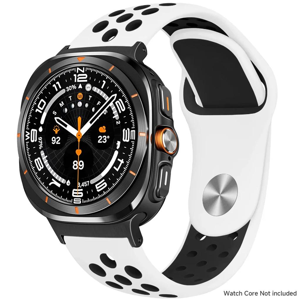 Silicone Strap For Samsung Galaxy Watch 8 40mm 44mm 8 Classic 46mm Sports Breathable Bracelet For Galaxy Ultra 2025 47MM Band