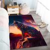 New product Wolf on sunset cliff Carpet for Living Room Bedroom Bedside Floor Mat Cloakroom kids Play Mat Area Rug Large Size