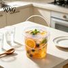Food Grade Plastic Tubs 2PCS Round Buckets, with Lid And Handle Disposable Containers, Rice Flour Containers Stackable Food-grade Storage Pails,