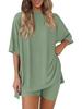 Set Pigiama Donna Casual Solido Colorato Largo Estate 2026 Europeo & Americano
