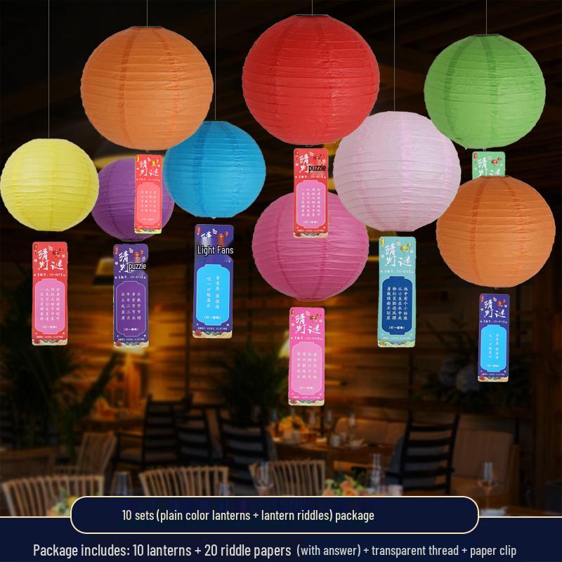 

Ancient-Style Paper Lanterns for Festivals: Riddles & Decorations