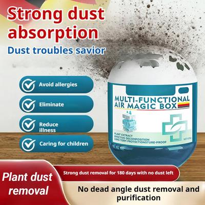 Indoor Air Purification Dust Removal Magic Box - Odor Eliminator Respiratory Care Freshener for Home Air Quality Improvement