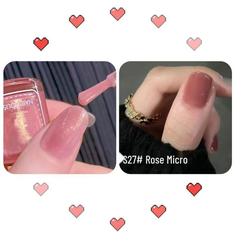 Aurora Mermaid Peelable Nail Polish - Odorless, Quick-Dry, Whitening, Fine Glitter Nude Bestseller