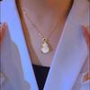 White Chalcedony Gourd Necklace - Light Luxury Chinese Style, Perfect Summer Gift for Women