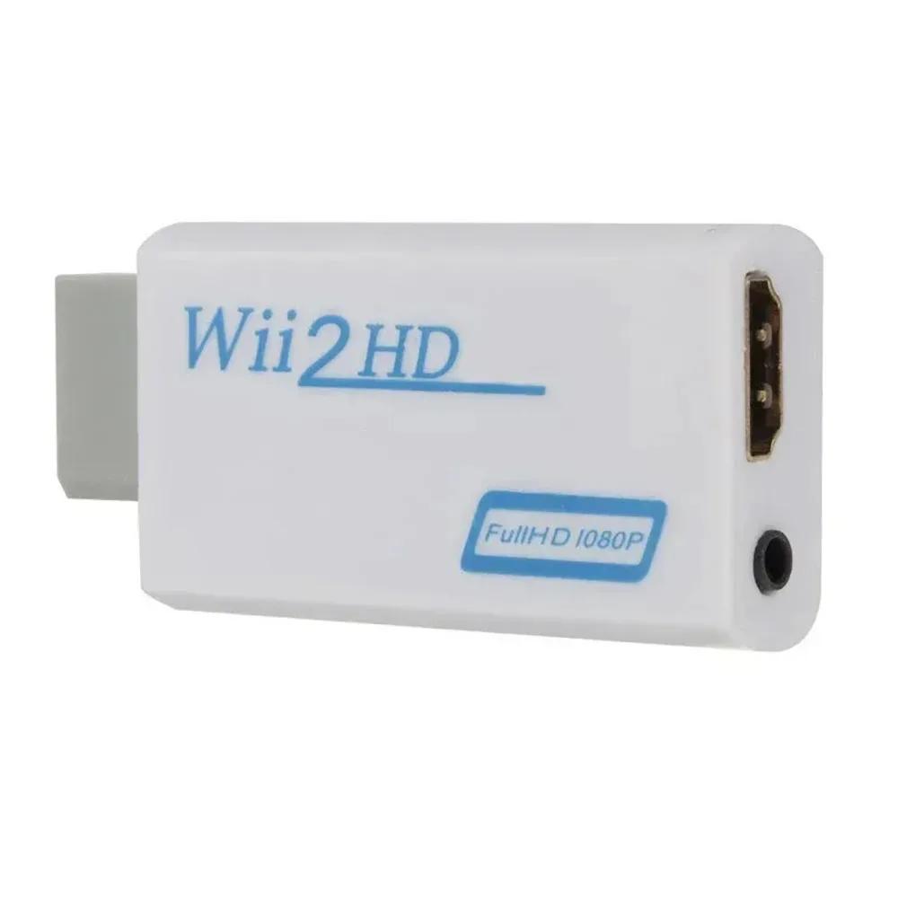 Full HD 1080P WII to HDMI Converter With 35mm Audio Jack For PC HDTV Monitor 720P Display Adapter Upscaler Device