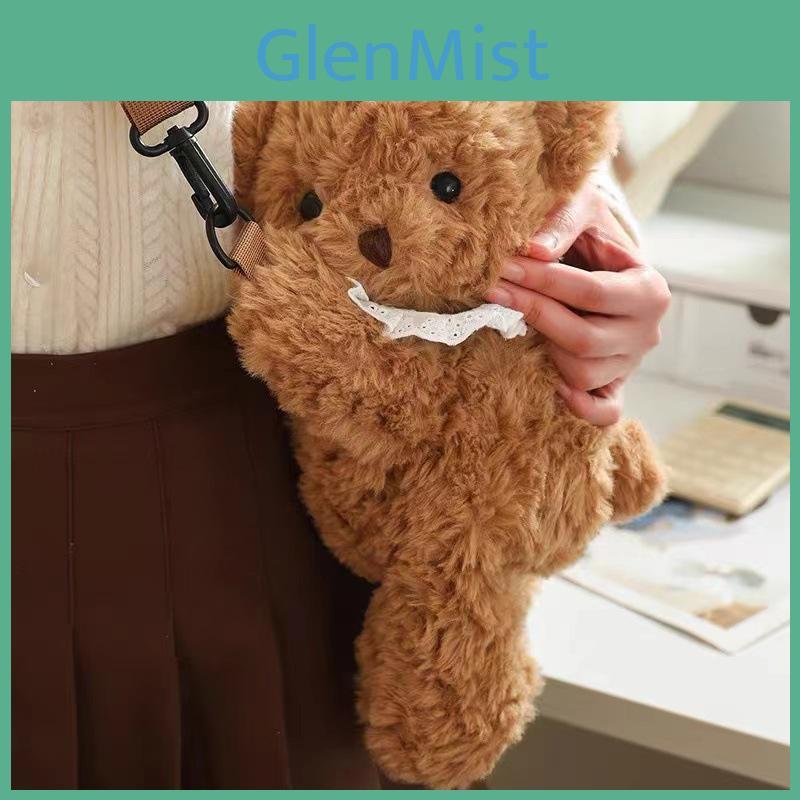 Sheep Plush Crossbody Bag For Women With Soft Short Plush Material And Stylish Design For Casual Daily Use