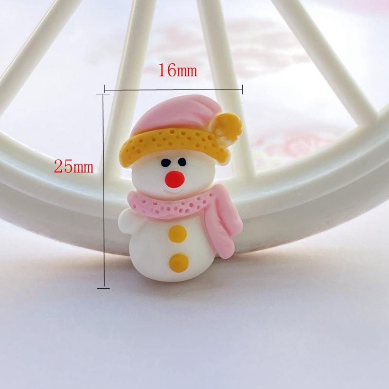12 Stück Neue Niedliche Weihnachts-Serie Flacher Cabochon Scrapbooking Haarschleifen-Mittelteil Verzierungen DIY Zubehör F85