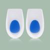 White Blue Self-Adhesive Shock-Absorbing U-Shaped Heel Pad Insole