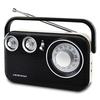 ADESSO AM/FM Retro Design Radio, Schwarz, RA-601BK