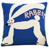 Animal Embroidered Pillow Cover Soft Polycotton Blend Decorative Cushion Cover For Home Office Decoration