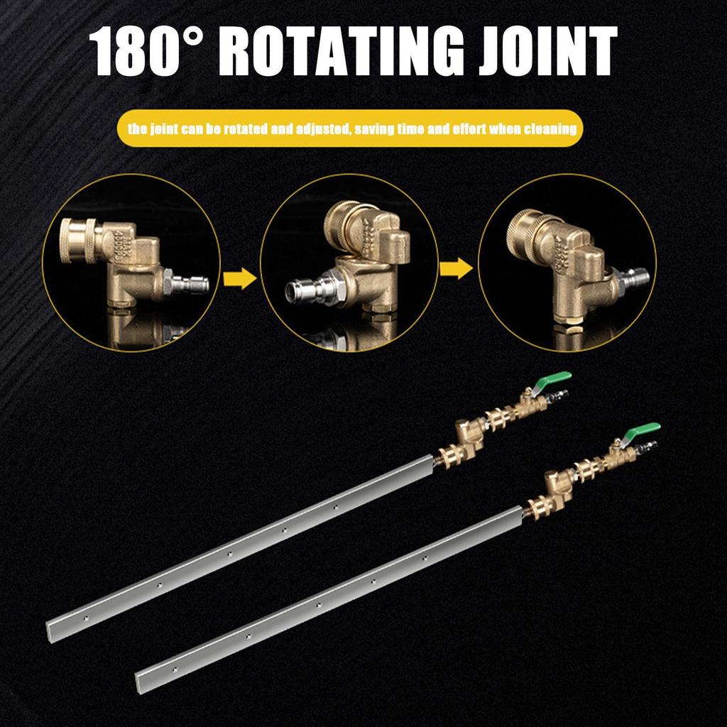 Auto-Kühlerreiniger-Stab Robuster Reinigungsstab Hochdruck 24 Zoll Edelstahl Tragbarer Reiniger für LKW-Rinne