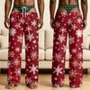 Men's Funny Sleep Pants with Fake Underwear Print Halloween Novelty Pajama Pants