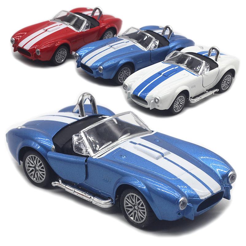 13CM 1:32 Scale Metal Alloy Classic Shelby Cobra 427 Classical Auto Car Model Diecast Vehicles Toys Children Christmas Gifts