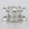 GUCCI Interlocking G Ring wide open Silver925 #6.8(US Size) 4.3g Women Used