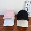 New Spring and Summer Heavy Industry Butterfly Embroidery Baseball Cap Female Pink Sweet Temperament Sun Hat Versatile Sunscreen Hat