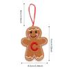 A-Z Gingerbread Man Doll Christmas Decoration Pendants Xmas Tree Hanging Ornament Christmas for Home New Year Kids Gift