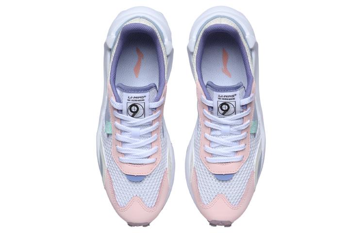 Li Ning Comfortable Textile, Synthetic Leather Cushioning Slip Resistant Abrasion Resistant Lightweight Low Top AGCR034-3