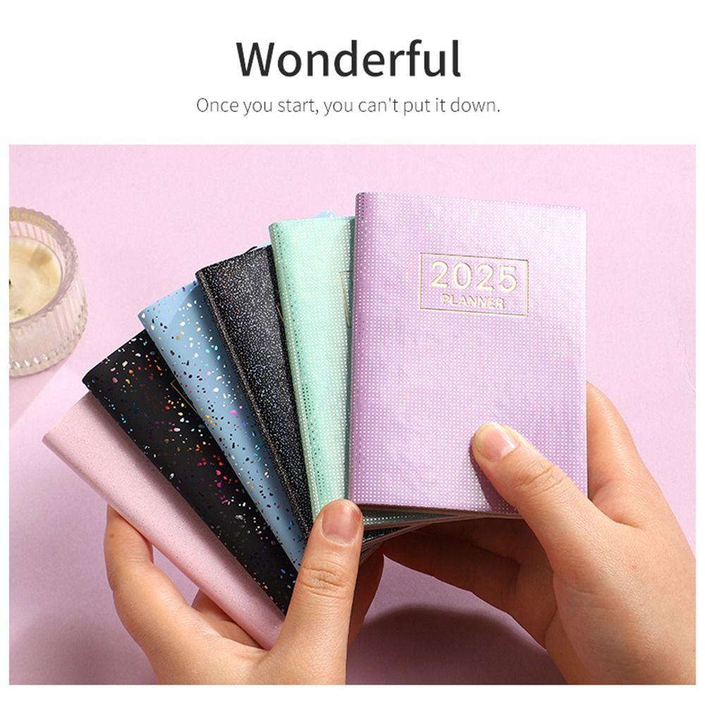 Bling A7 Mini Pocket Notebook English 365 Days Notepad Efficiency Plan Notebook  Office Supplies