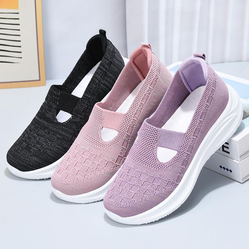 Women Vulcanized Shoes 2024 High Quality Women Sneakers Slip on Flats Shoes Women Loafers Walking Outdoor Casual Shoes