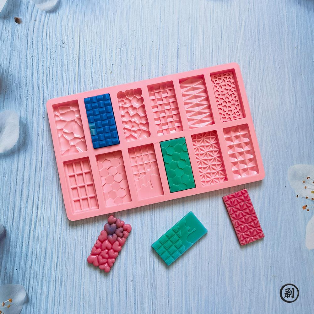 New Silicone Chocolate Mold 12 Cavity Break Apart Protein Candy Mould 3D DIY Biscuit Baking Tools Cake Decorating Mold