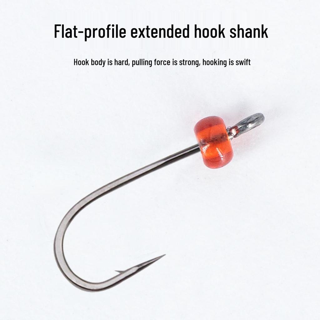 Micro Fly Fishing Lure Rig - Poison Mosquito Hook, Anti-Tangle Three-Hook Setup for Minnow and Goby
