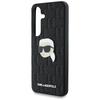 Karl Lagerfeld Leather Monogram Pin Logo Case for Samsung Galaxy S25 Black