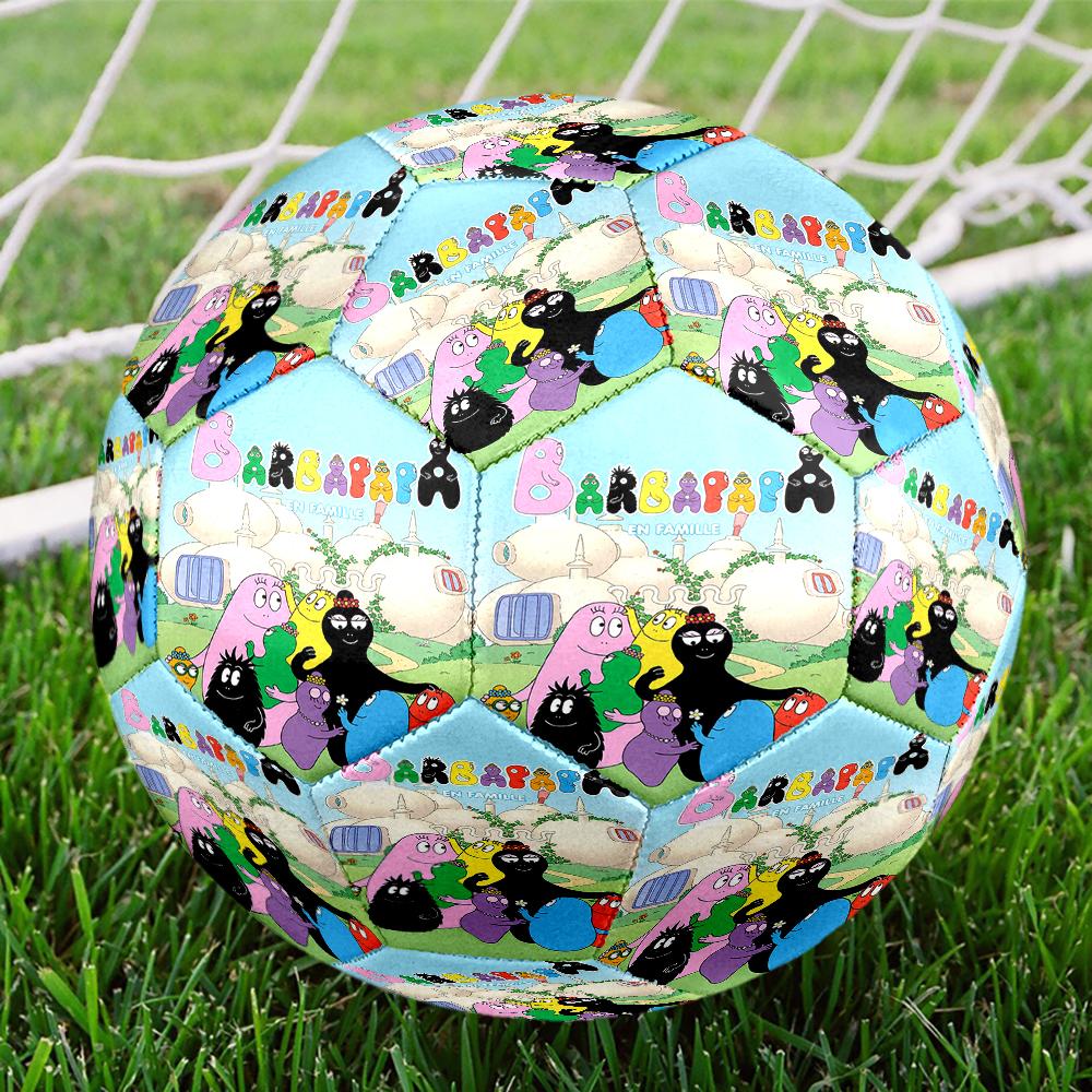 Barbapapa Theme Size 5 Soccer Ball, Suitable for Both Indoor and Outdoor Matches, a Gift Suitable for Everyone.