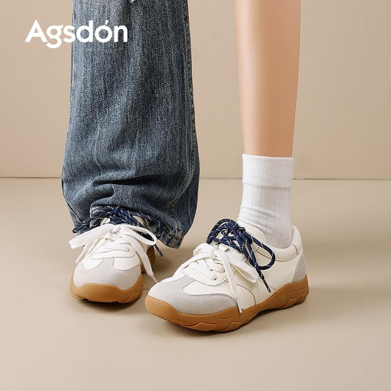 Augustine ballet training shoes women's 2025 new autumn and winter platform Forrest Gump casual sports shoes lightweight white shoes
