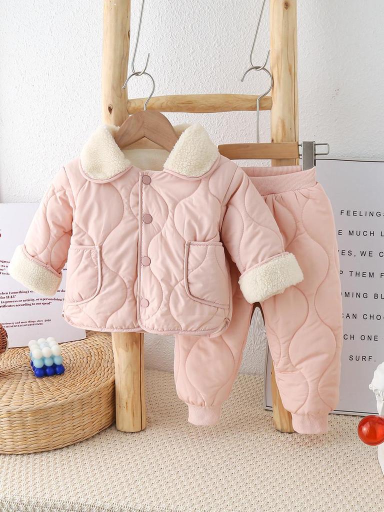 2023 Kinder Baumwollanzug mit Fleecefutter: Jungen & Mädchen Winter Prinzessin Jacke