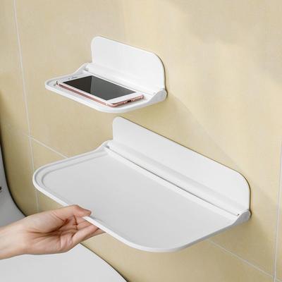 Faltbares Wandregal für das Badezimmer, stanzfreies Lagerregal, Wandtelefonhalter, WLAN-Router-Ablageständer, Home Organizer