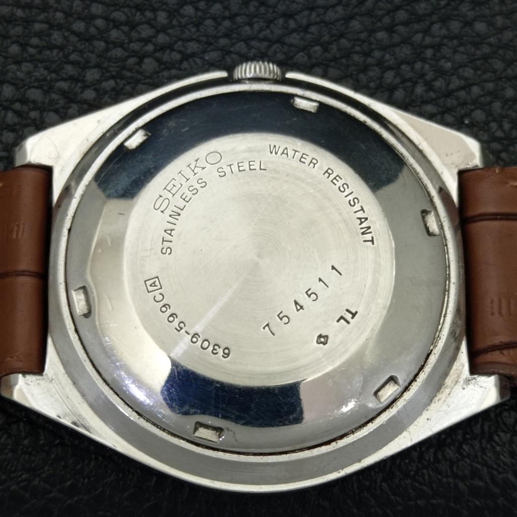 SEIKO 5 AUTOMATIC 6309A VINTAGE JAPAN MENS ARABIC RED COLOR DIAL WATCH a701419-5 R206b-a701419