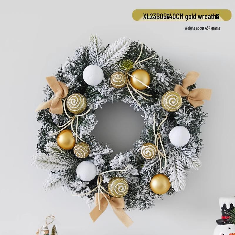 Creative Christmas Rattan Wreath Door & Window Ornament