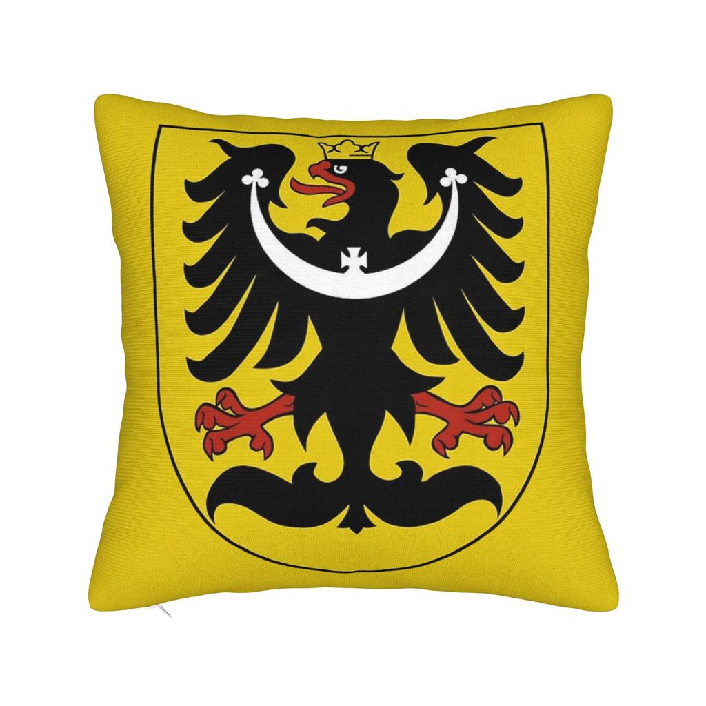Czech Republic Coat Of Arms Pillow Cover Merch Soft Cushion Cover Decoration Pillow Case Cover Home Multiple Sizes