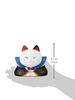 Yakushi Kiln Nishikisai Fukusuke Maneki Neko (Lucky Cat) No. 4, Height 12cm, 7845