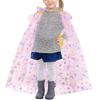 Princess Cosplay Cape Halloween Cloak Girls Dress Cape Butterfly Printing Cape Princess Cape for Kids Girls