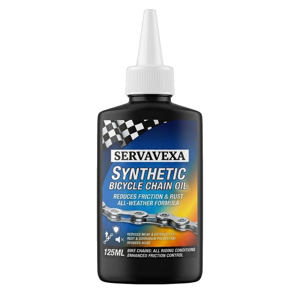 

SERVAVEXA Bike Chain Cleaning Kit 125ml Synthetic Chain Oil with Scrubber Brushes Maintenance Set for MTB Road Cycle Care
