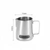 Coffee Milk Frother Jug Temperature Sensing Patch Stainless Steel Accurate Scale Volume Control Advanced Professional CoffeeTool