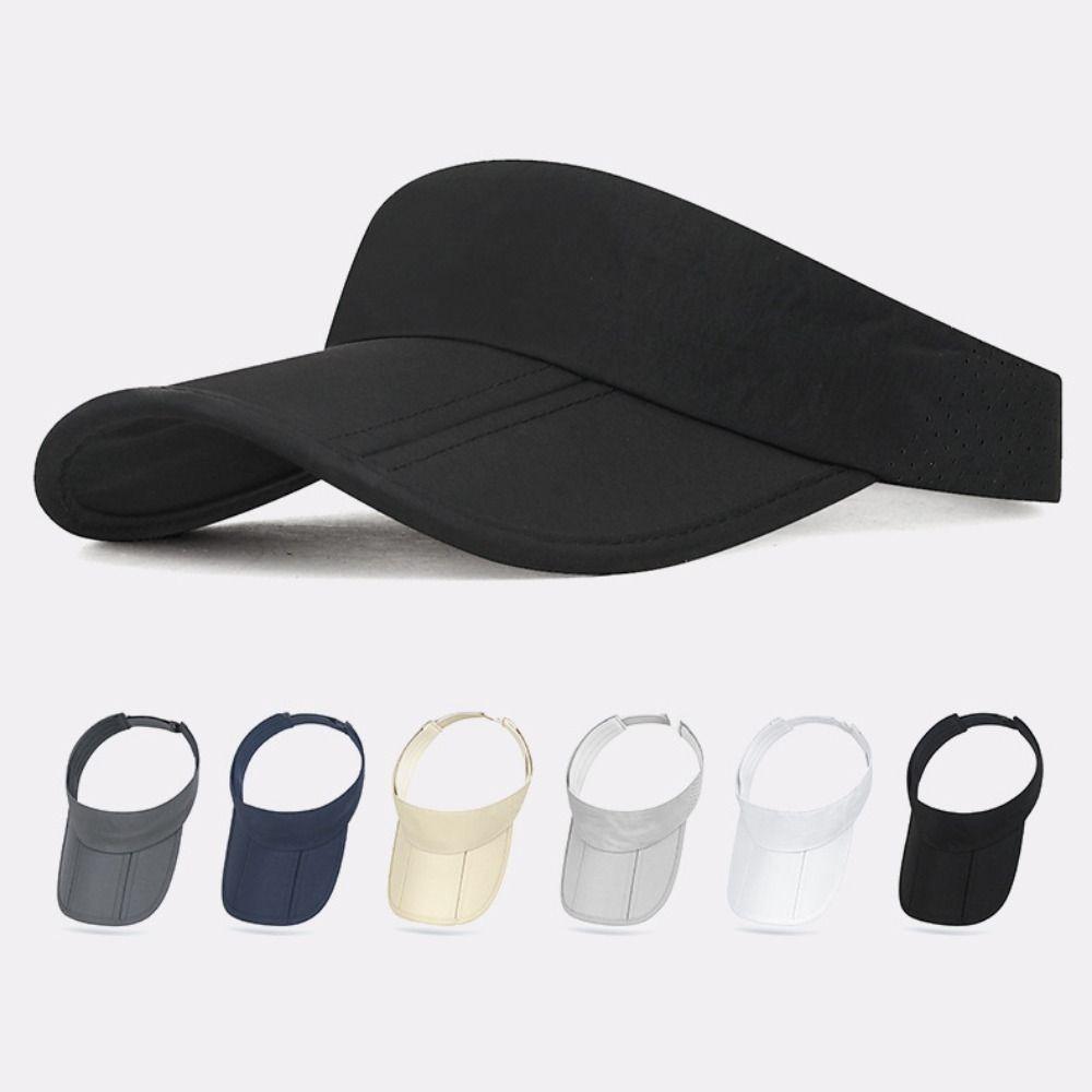 Anti-UV Foldable Sun Visor Hat Adjustable Empty Top Hat Summer Beach Hat  Travel