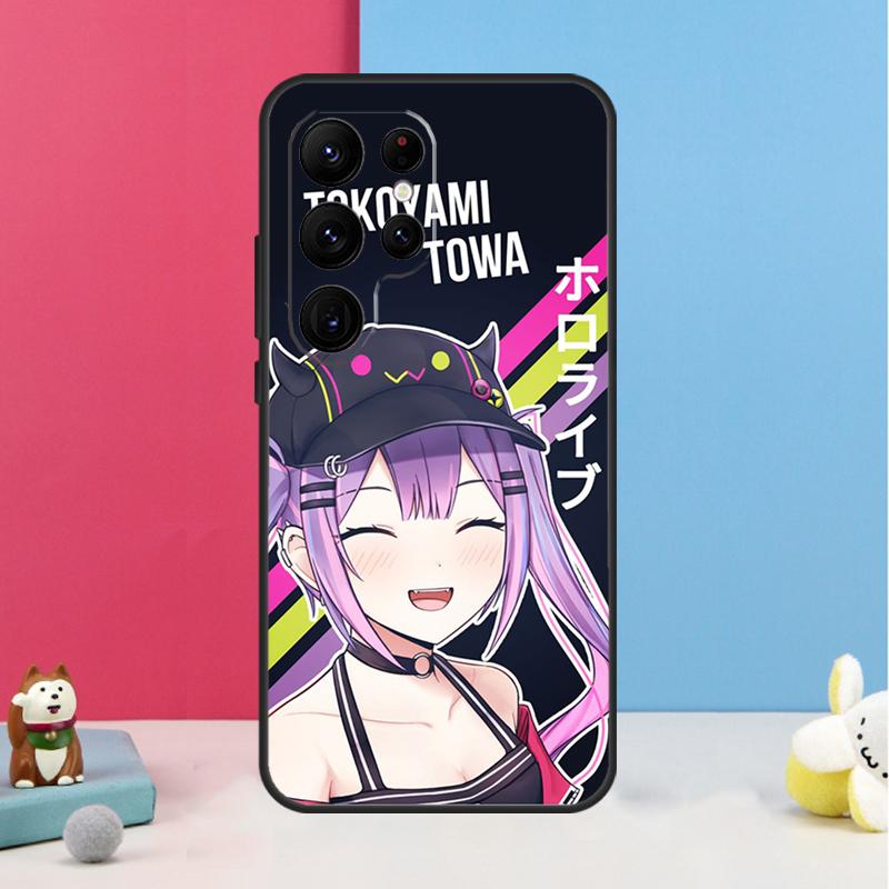 Tokoyami Towa Hololive Case For Samsung Galaxy S24 S26 Ultra S20 S21 S22 S23 S25 Plus S10 S25 FE Back Cover Shell