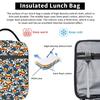 Chopper Mixed Seamless Print One Piece Lunch Bag For Girl Boy  Graphic Outdoor Picnic Lunch Box Retro Portable Oxford Cooler Bag