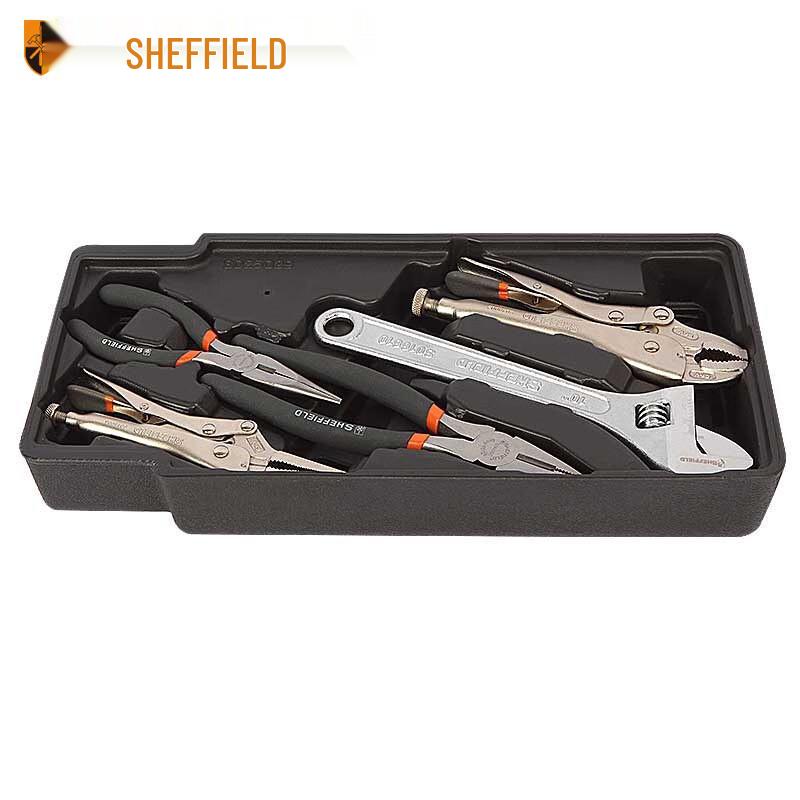 SHEFFIELD 5-piece Adjustable Wrench and Locking Plier Set