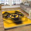 Wolverhampton Wanderers F.C. a tema calcistico. Tappeti, Zerbini e Tappeti Decorativi; Tappetini antiscivolo grandi.