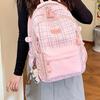Schoolbag schoolbag 1011 new plaid student large capacity lightweight high school student simple backpack college backpack