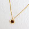 Tiger's Eye Stone Necklace Female, Premium Sweater Chain Maillard Style Collarbone Chain, Amber Necklace