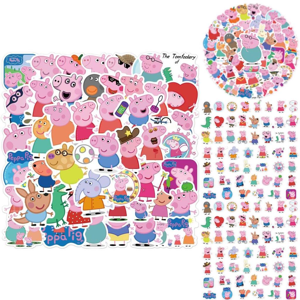 Cute 50pcs Peppa Pig Stickers For Kids Laptop Waterproof And Durable Perfect For Personalization